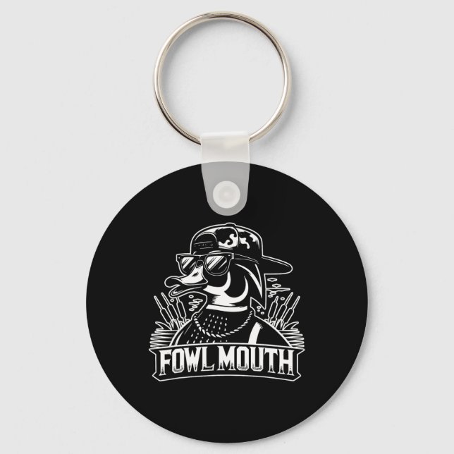 Chaveiro Fowl Mouth Duck Hunter (Frente)