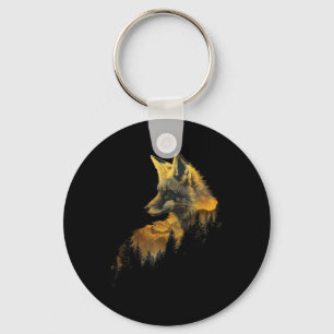 Chaveiro Fox Forest Nature Lover Montanhas Caminhando Campa