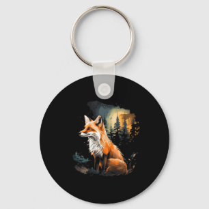 Chaveiro Fox Forest Nature Lover Montanhas Caminhando Campa