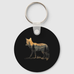 Chaveiro Fox Forest Nature Lover Montanhas Caminhando Campa