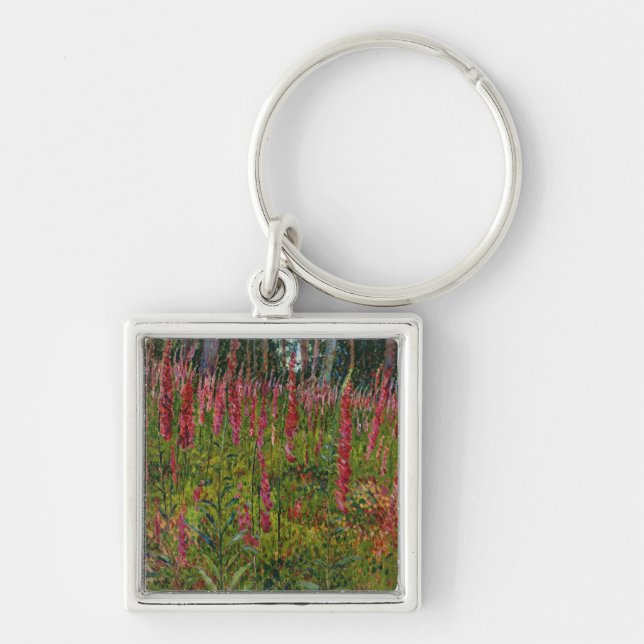 Chaveiro Foxgloves, c.1916 (óleo em canvas) (Frente)