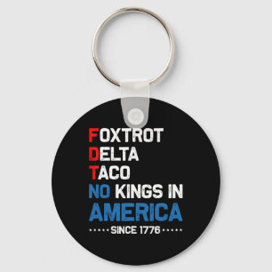 Chaveiro Foxtrot Delta Taco No King In America Desde 1776 4