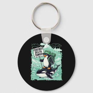 Chaveiro Foxtrots Deltas Tangos Penguins Anti Trump