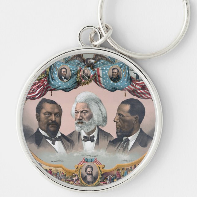 Chaveiro Fr3d3 Bailey Douglass com Abolicionista Preto (Frente)
