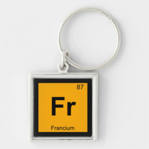 Chaveiro Fr - Símbolo da Tabela Periódica Química do Franci