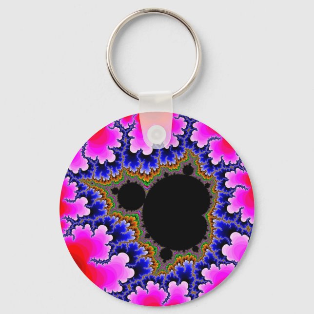 Chaveiro Fraktal Apfelmännchen mandelbrot set (Frente)