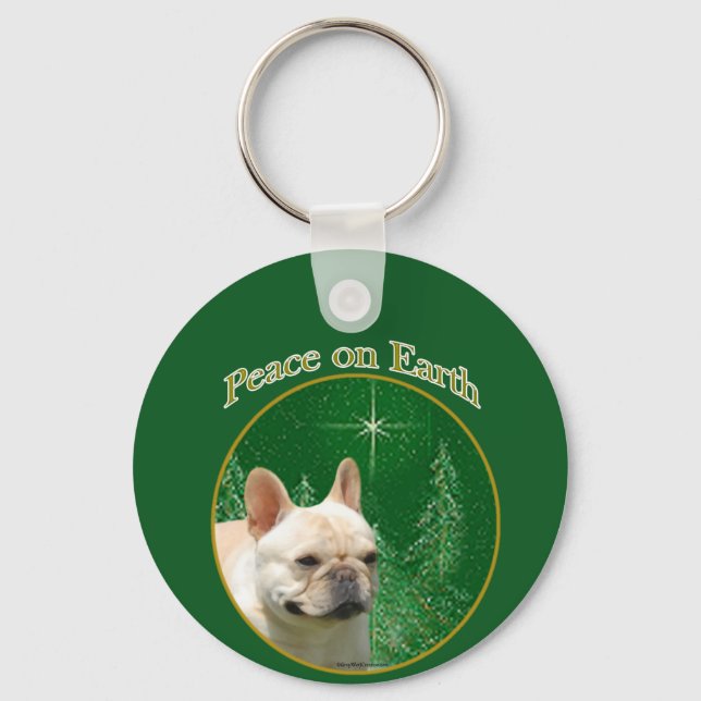 Chaveiro França Buldogue Peace (Frente)