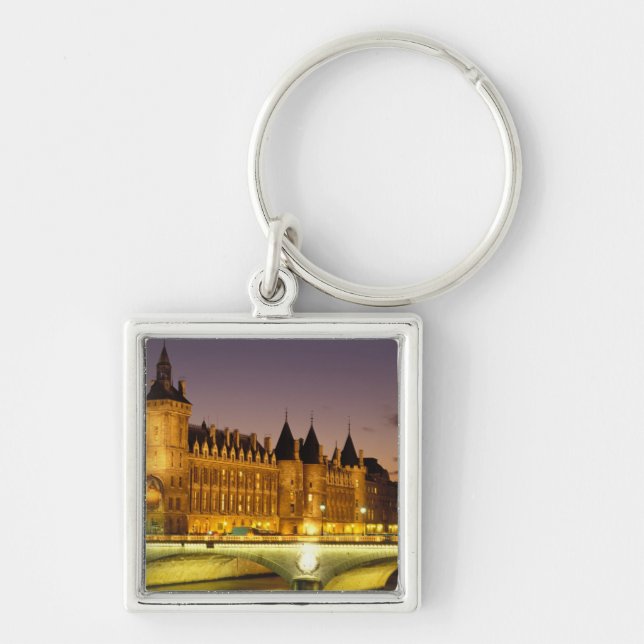 Chaveiro França, Paris, Conciergerie e rio Sena em (Frente)