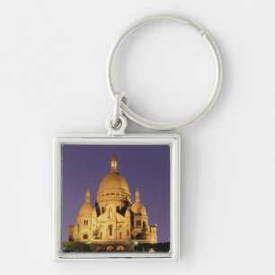 Chaveiro França, Paris, Sacré-Coeur ao crepúsculo.