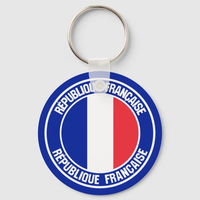 Chaveiro França Round Emblem (Frente)