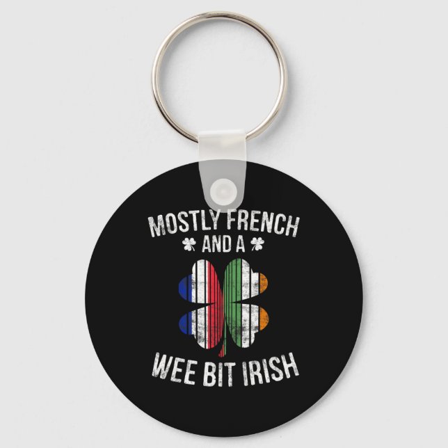 Chaveiro França Wee Bit Irlanda Diversão França Patrick Day (Frente)