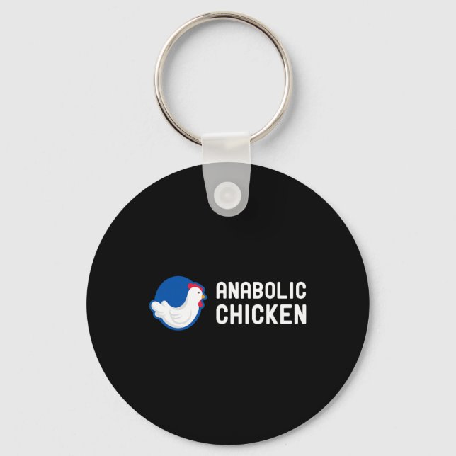 Chaveiro Frango Anabólico Esteroide Academia Fitness Muscul (Frente)