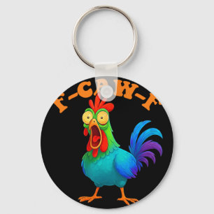 Chaveiro Frango Colorido Engraçado F-caw-f Frango Fcawf