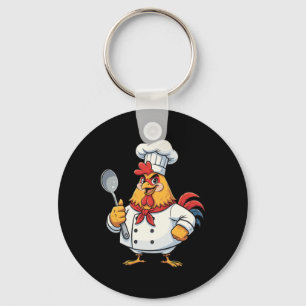 Chaveiro Frango de desenho animado cozinha galo chef cozinh