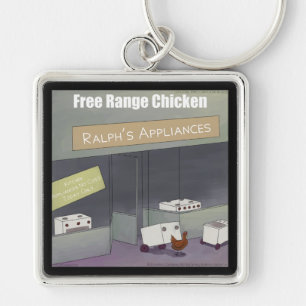 Chaveiro Frango de rick London Funny Free Range