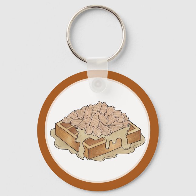 Chaveiro Frango e Waffles, Comida Neerlandesa Amish (Frente)