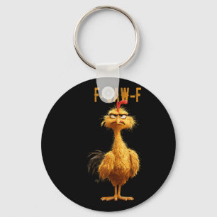 Chaveiro Frango Engraçado-F-caw-f, Galinha Fcawf