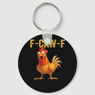 Chaveiro Frango F-Caw-F Engraçado Criativo Casual