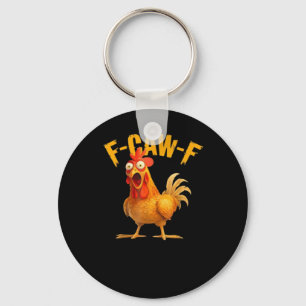 Chaveiro Frango F-Caw-F Engraçado Frango F-Caw-F Clássico L