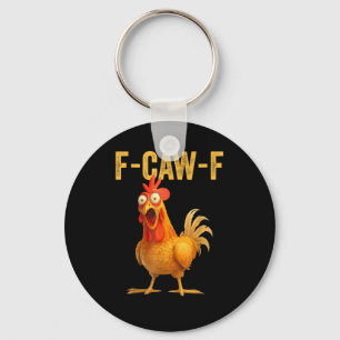 Chaveiro Frango F-Caw-F Engraçado Frango F-Caw-F Engraçado