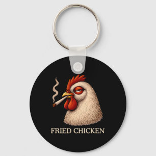 Chaveiro Frango Frito Fumando Jantar Engraçado Amante da Ma