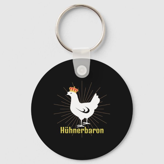 Chaveiro Frango Ron Galinhas Engraçadas Sussurram Galinha F (Frente)