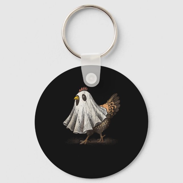 Chaveiro Frango Ultrygeist, Fantasma de Frango, Halloween D (Frente)