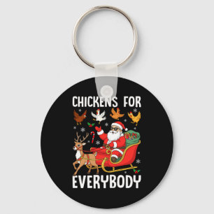 Chaveiro Frangos Para Todos Santa Fazendeiro de Frangos Con