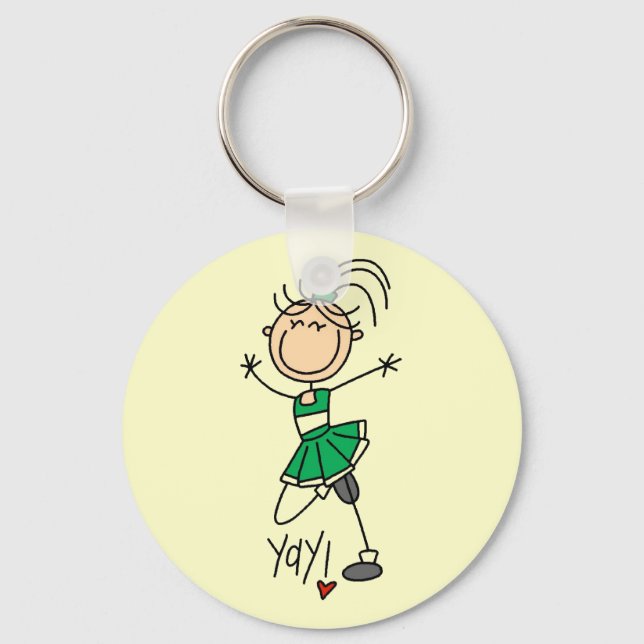 Chaveiro Frascos verdes e Cheerleaderes (Frente)