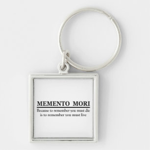 Chaveiro Frase em Latim - Memento Mori