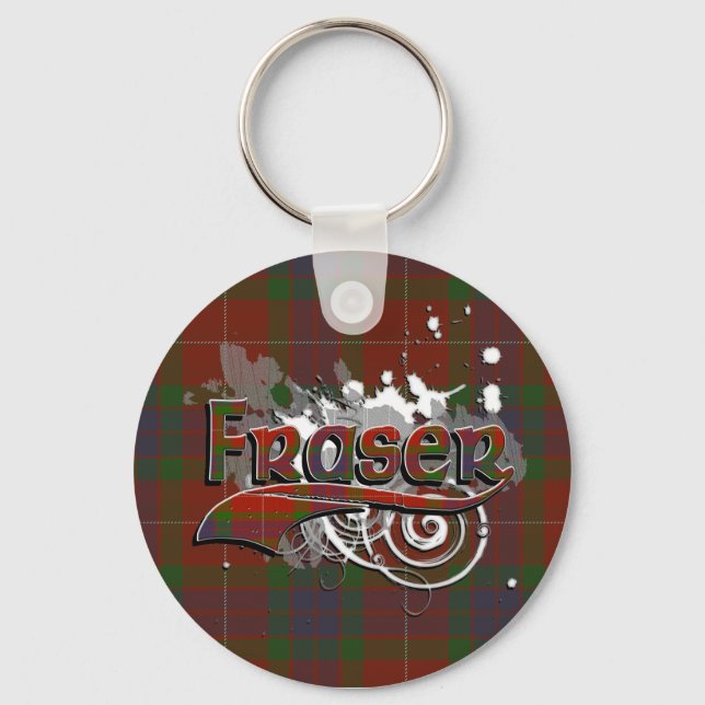 Chaveiro Fraser Tartan Grunge (Frente)