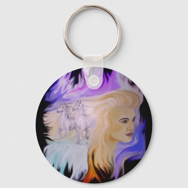 Chaveiro Frau mit Pferd (Frente)