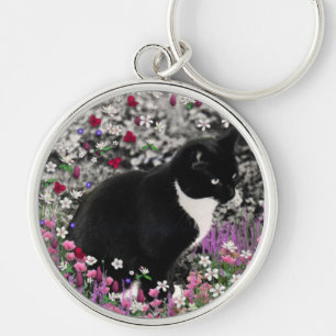 Chaveiro Freckles nas flores II - gato do gatinho do