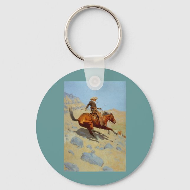 Chaveiro Frederic Remington's The Cowboy (1902) (Frente)