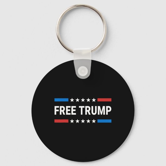 Chaveiro Free Donald Trump Republican Support Pro Trump Ame (Frente)