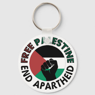 Chaveiro Free Palestine End Apartheid Palestine Flag