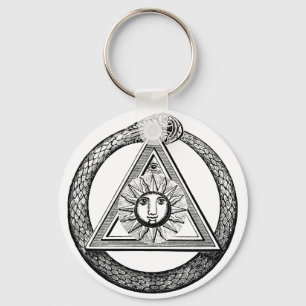Chaveiro Freemasonry Todos Vendo Símbolo Masônico Olho
