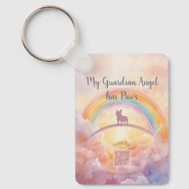 Chaveiro French Bulldog Memorial Keychain – Rainbow Bridge