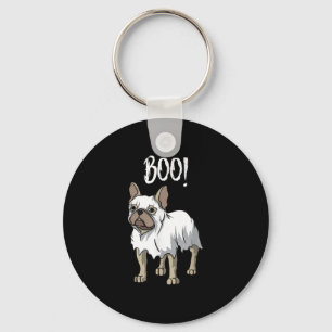 Chaveiro Frenchie Ghost Costume Funny Bulldog Halloween
