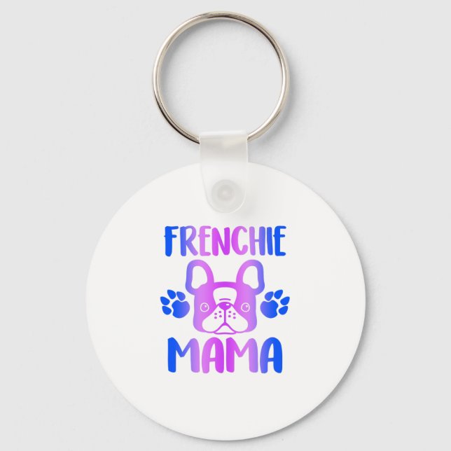 Chaveiro Frenchie Mama Bulldog Para Cachorro Mãe Pele Mamãe (Frente)