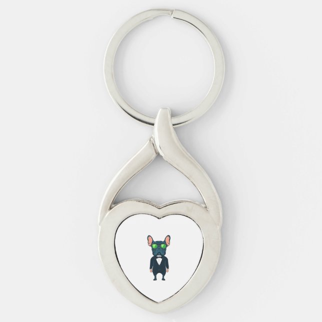 Chaveiro Frenchie O Gangster (Frente)