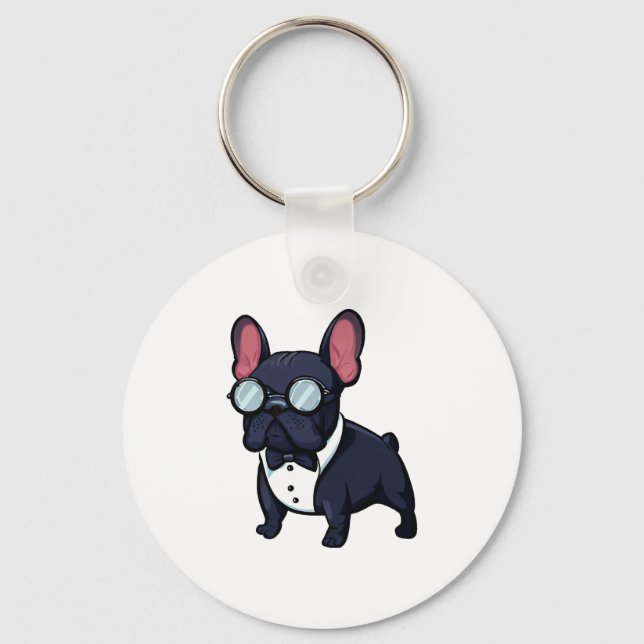 Chaveiro Frenchie Os Cavalheiros (Frente)