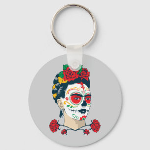 Chaveiro Frida Kahlo   El Día de los Muertos