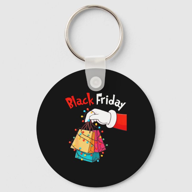 Chaveiro Friday Shopng Squad Christmas Black Shopng Family  (Frente)