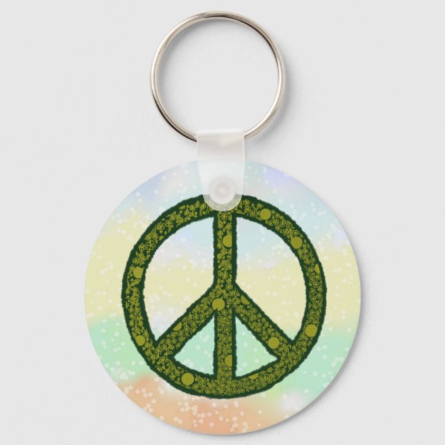 Chaveiro Friedenszeichen grün (Frente)