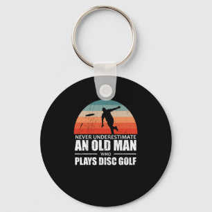 Chaveiro Frisbee Nunca Subestime Um Golf De Disco De Homem