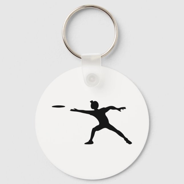 Chaveiro Frisbee Silhouette (Frente)