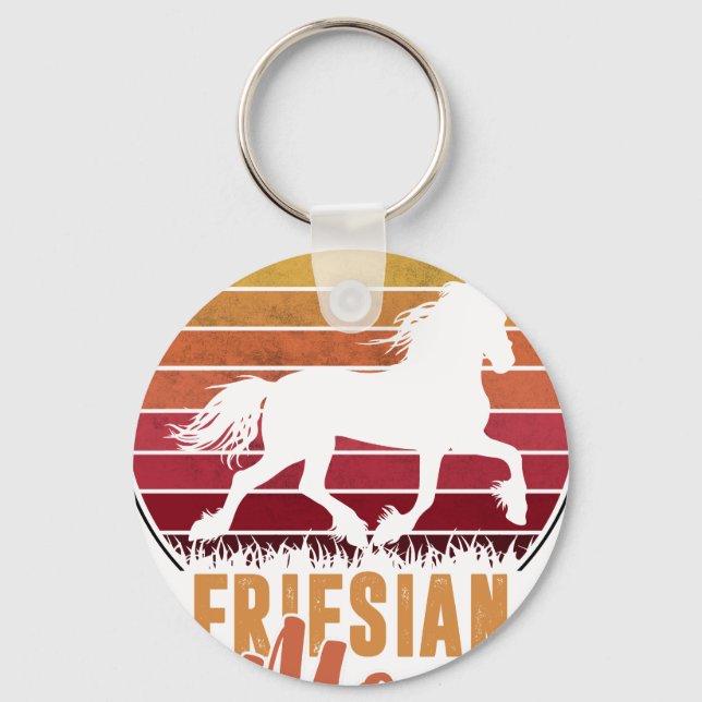 Chaveiro Frísia- Mãe Frísia- Para Amante de Cavalos Frísios (Frente)