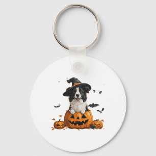 Chaveiro Fronteira Cachorro Pumpkin Dia das Bruxas Ação de