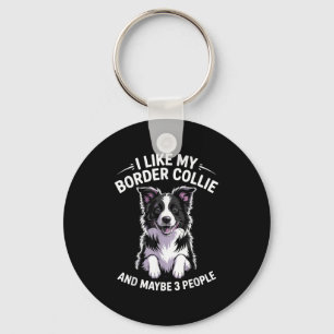 Chaveiro Fronteira De Collie Design Para Homens Mulheres Cr